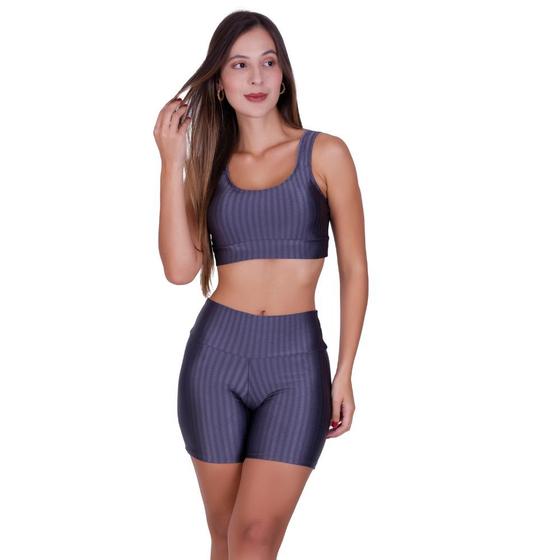 Imagem de Conjunto Top e Short 3D Academia Fitness Michele