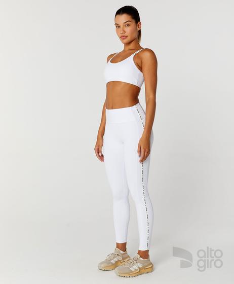 Imagem de Conjunto Top Elastico Alto Giro Branco+Legging Elastico P