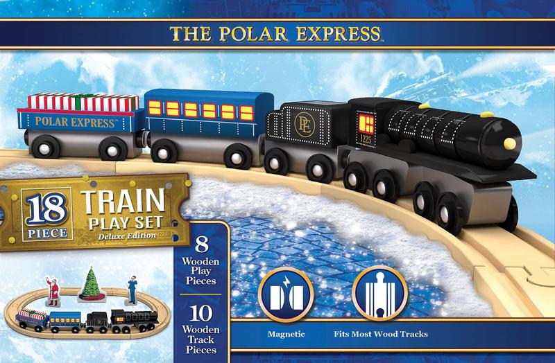 Imagem de Conjunto Train MasterPieces The Polar Express 18 peças de madeira