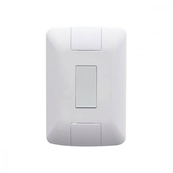 Imagem de Conjunto Tramontina Aria 4X2 Branco Com Placa (1 Simples)     57241/001