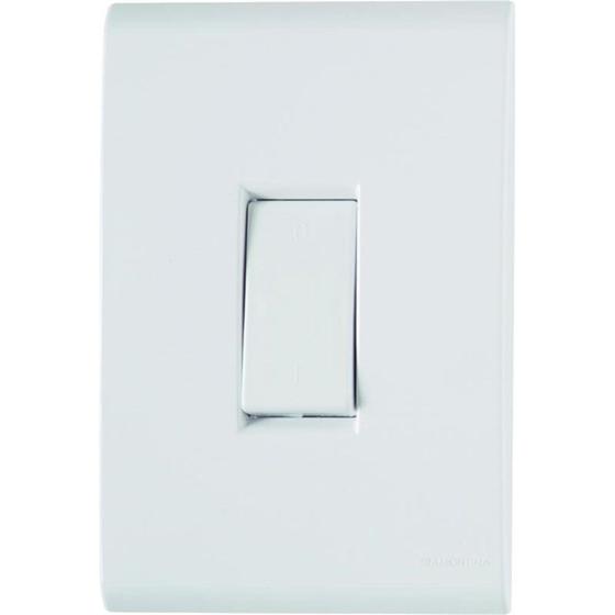Imagem de Conjunto Tramontina Liz 4X2 Branco Com Placa (1 Bipolar)