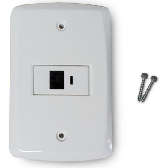 Imagem de Conjunto Tramontina Liz 4X2 Branco Com Placa (1 Tomada Rj45)