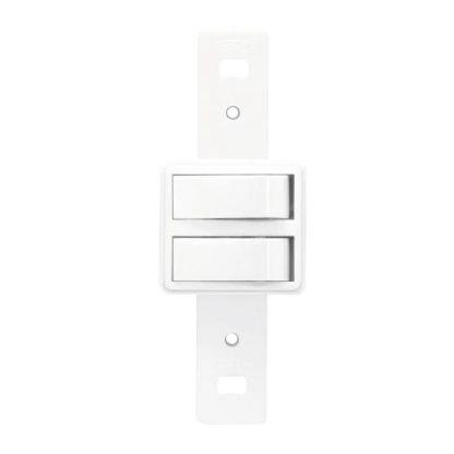 Imagem de Conjunto transmobil s/p branco - 2 interruptor simples