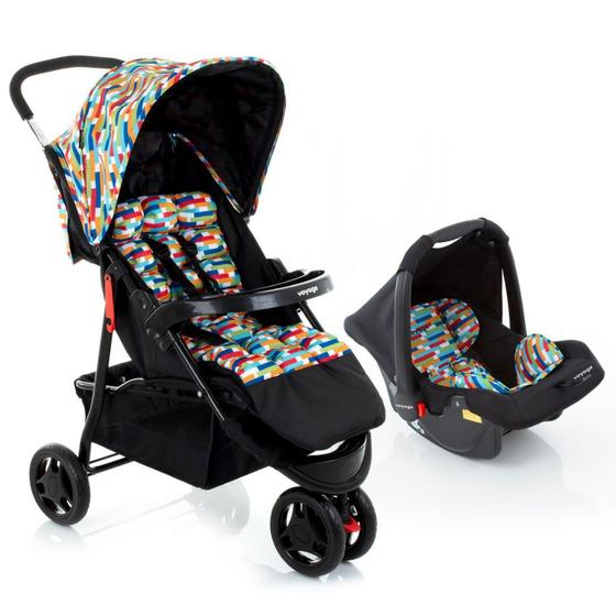 Carrinho de Bebe Voyage Bebê Conforto Delta Colorê Duo Preto Cax00677 Carrinho de Bebe Voyage Bebê Conforto Delta Colorê Duo Preto Cax00677