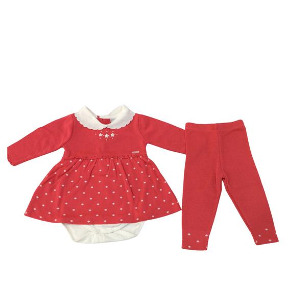 Imagem de Conjunto Tricot Feminino Infantil Noruega Melância