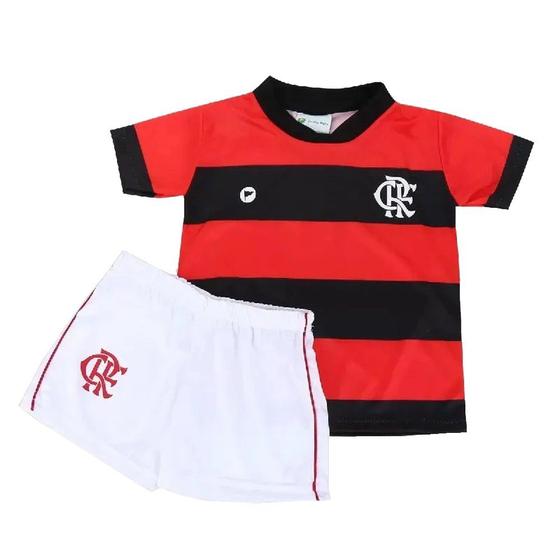 Conjunto Uniforme para Bebê do Flamengo - 031S Menor preço em Conjunto Uniforme para Bebê do Flamengo - 031S