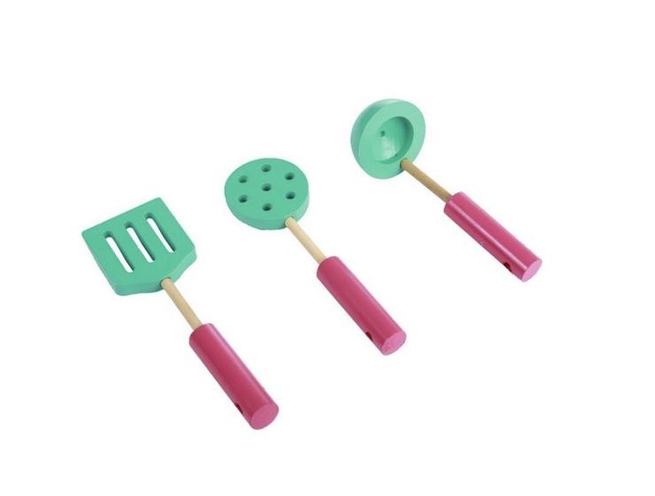 Kit Utensílios Cozinha Infantil C.R. Gibson - Colheres E Copos Medidores