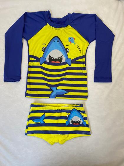 Imagem de Conjunto Uv 50+  Juvenil Com Sunga E Camiseta - Moda Praia