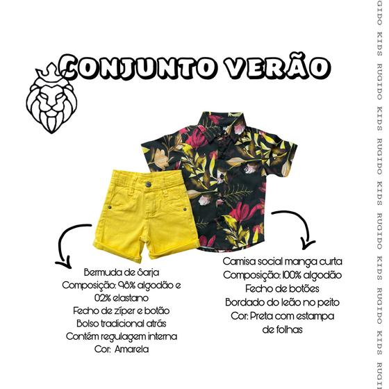 Imagem de Conjunto Verão Infantil (Camisa Social e Bermuda)