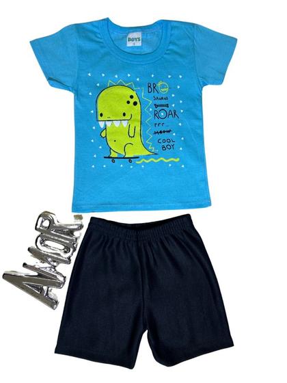 Imagem de Conjunto Verão Masculino Boys Bro Saurus Roar