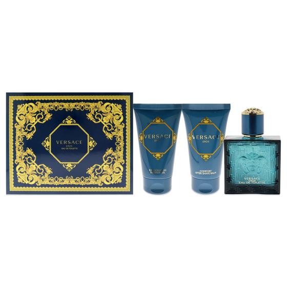 Imagem de Conjunto Versace Eros: Perfume 50ml EDT + Gel de Banho e Bálsamo 50ml