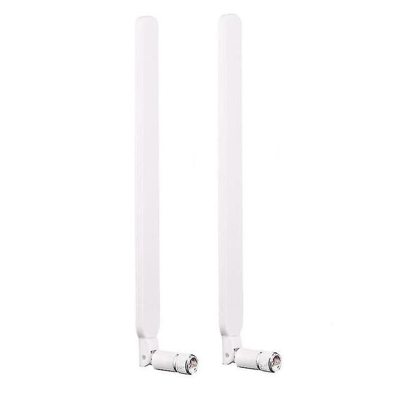 Imagem de Conjuntos de acessórios de computador 2pcs b593 5dbi sma macho 4g lte router antena branca