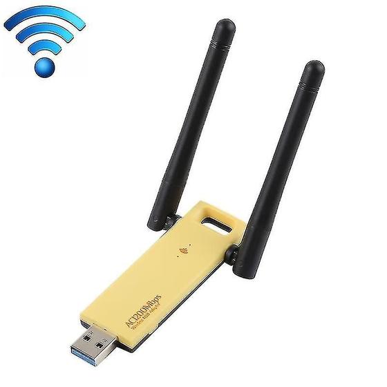 Imagem de Conjuntos de acessórios de computador ac1200mbps 2.4ghz 5ghz dual band usb 3.0 adaptador wifi placa de rede externa com 2