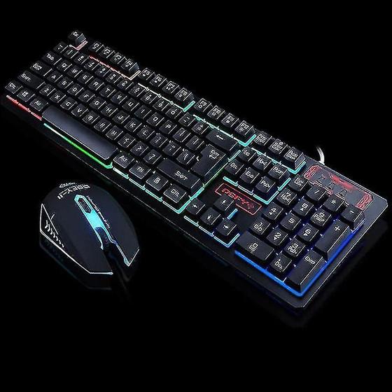 Imagem de Conjuntos de acessórios de computador dsfy k13 wrangler conjunto de teclado e mouse com fio