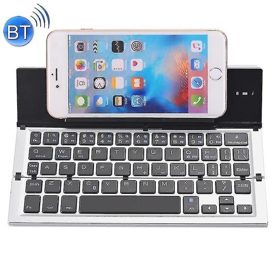 Imagem de Conjuntos de acessórios de computador gk608 ultra-fino dobrável bluetooth v3.0 teclado suporte embutido suporte android ios windows