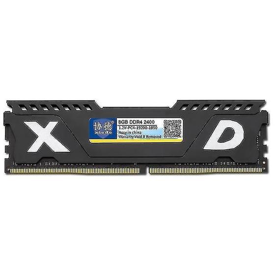 Imagem de Conjuntos de acessórios de computador xiede x073 ddr4 2400mhz 8gb vest módulo de memória ram de compatibilidade total para pc desktop