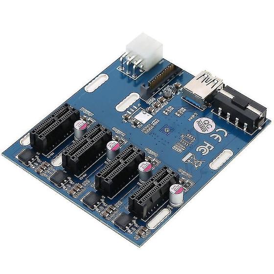 Imagem de Conjuntos de Adaptadores PCI-E para 4 Portas PCI-E 1x - Placa Conversora
