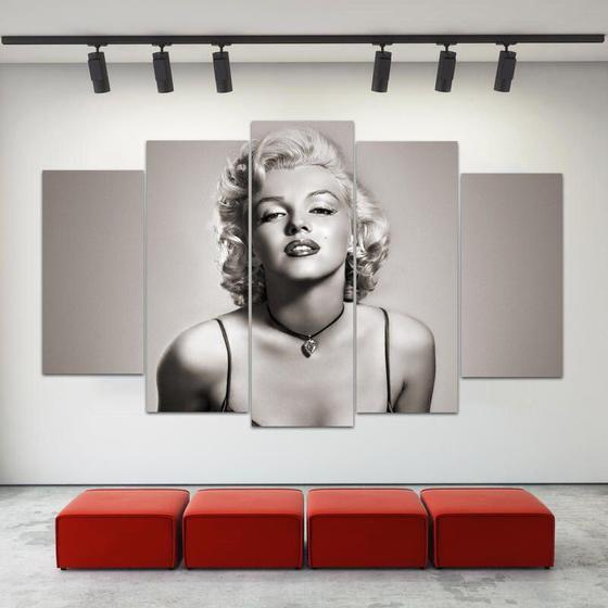 Imagem de Conjuntos De Quadros 5 Peças Marilyn Monroe Para Decoraçao