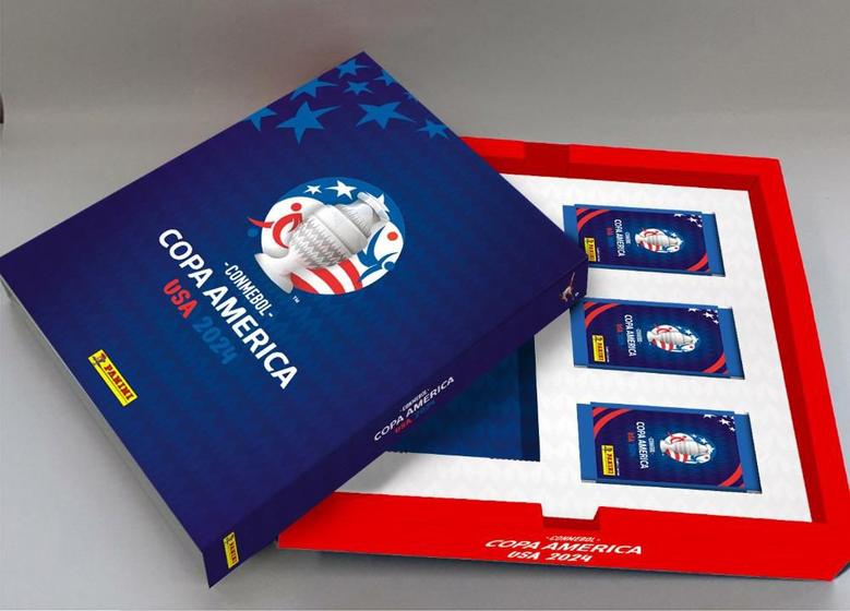 Imagem de CONMEBOL COPA AMÉRICA USA 2024 - Kit Box Premium Álbum Capa Dura + 30 Envelopes