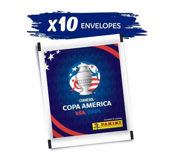 Imagem de CONMEBOL COPA AMÉRICA USA 2024 - Kit Com 10 Envelopes