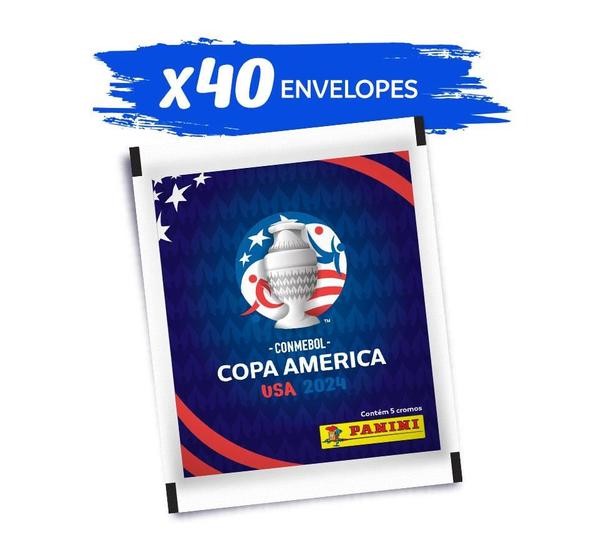 Imagem de CONMEBOL COPA AMÉRICA USA 2024 - Kit Com 40 Envelopes