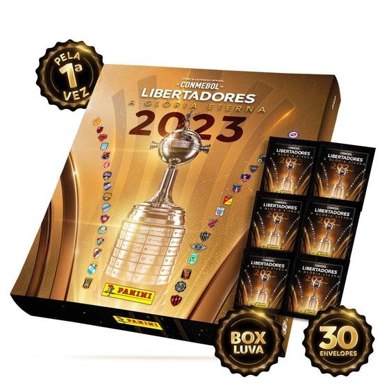 Imagem de CONMEBOL LIBERTADORES 2023 - Box Exclusivo Com Álbum Capa Dura + 30 Envelopes