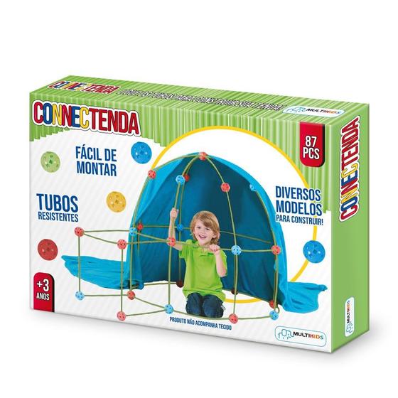 Imagem de Connectenda Com 87 Peças Construção com Tubos Multikids - BR1553