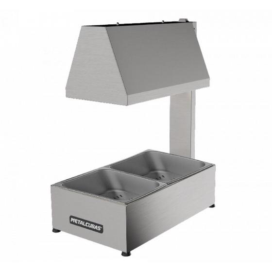 Conservador de Frituras Elétrico 2 Cubas Inox Metalcubas MCF 02CP127v Menor preço em Conservador de Frituras Elétrico 2 Cubas Inox Metalcubas MCF 02CP127v