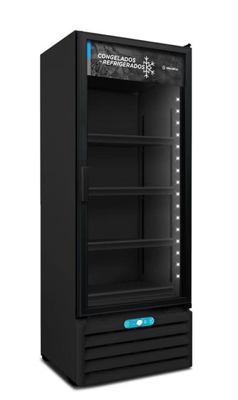 Imagem de Conservador e Refrigerador Vertical Metalfrio Dupla Ação VF55AH 220V 509 Litros Porta de Vidro ALL BLACK