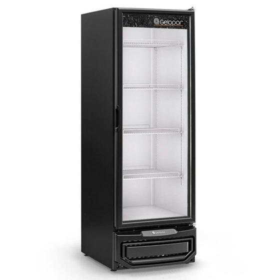 Imagem de Conservador/Refrigerador Vertical para Gelo e Congelados GPA-57 PR Dupla Ação Porta de Vidro Duplo Temperado 577 L Gelopar