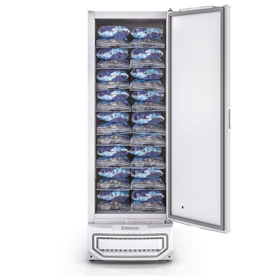 Imagem de Conservador/Refrigerador Vertical para Gelo e Congelados GPC-57A BR Tripla Ação Porta Cega 577 L Sem Prateleiras Gelopar
