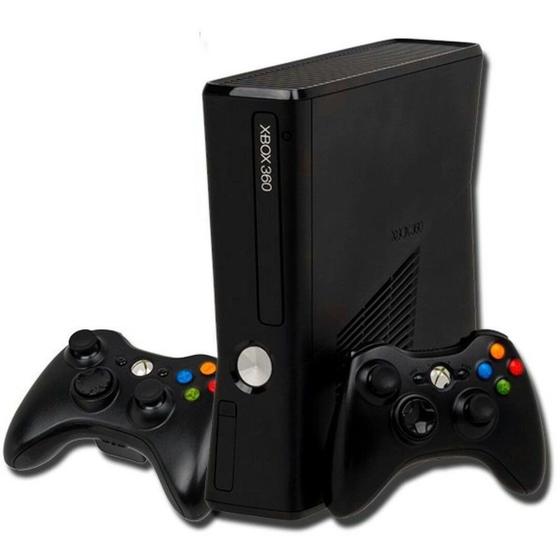 Imagem de Console 360 Slim 3.0 500GB Standard Preto 100 Jogos + 2 Controles