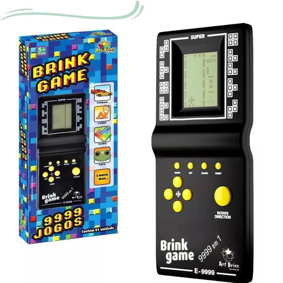 Imagem de Console Mini Game Antigo Retro Tetris 9999 Jogos Corrida 