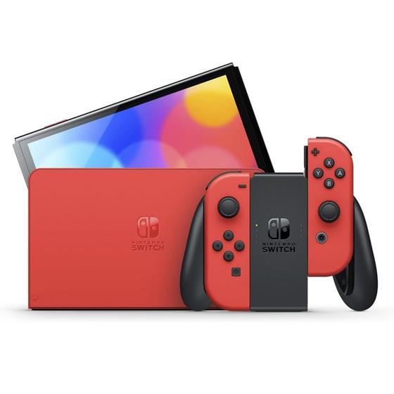 Imagem de Console Nintendo Switch Oled Vermelho Mario - Edição especial  NINTENDO