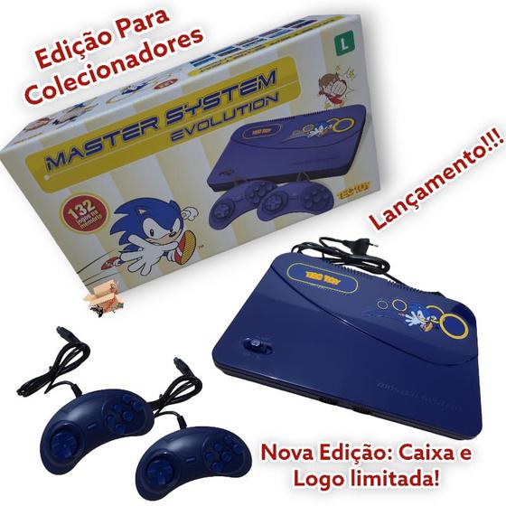 Console Novo Sega Master System Evolution 132 Jogos Edição Limitada Tectoy Tec Toy