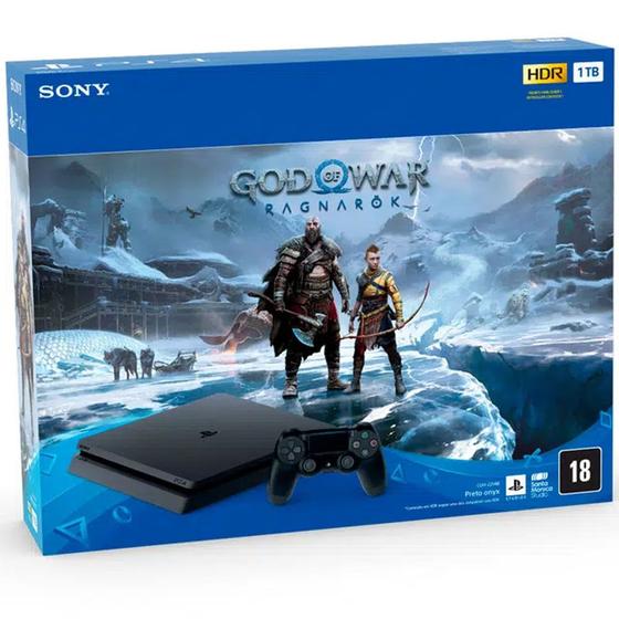 Console Playstation 4 1TB 1 Controle sem Fio DualShock + God Of War