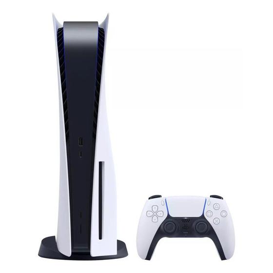 Console PlayStation 5 Controle Dual Sense PS5 Branco Preto Menor preço em Console PlayStation 5 Controle Dual Sense PS5 Branco Preto