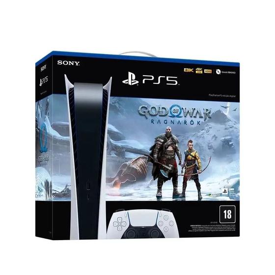 Imagem de Console Playstation 5 Digital 825GB + Jogo God Of War: Ragnarok