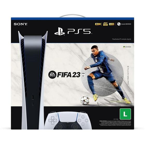 Console Playstation 5 Digital Edition + FIFA 23 PS5 Sony Outros