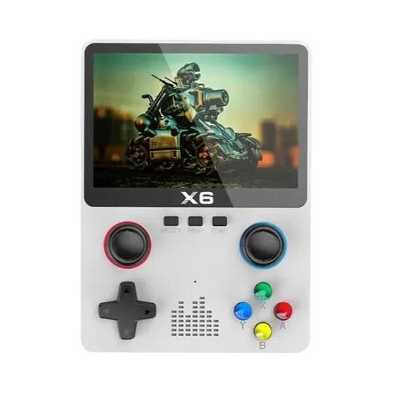 Imagem de Console Portátil Infantil com Tela IPS de 3,5 Polegadas - Joystick Duplo e 11 Simuladores