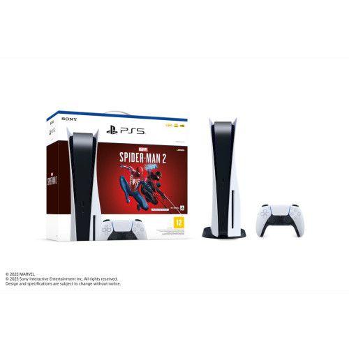 Imagem de Console Sony Playstation 5 com Unidade de Disco e Jogo Marvels Spider Man 2