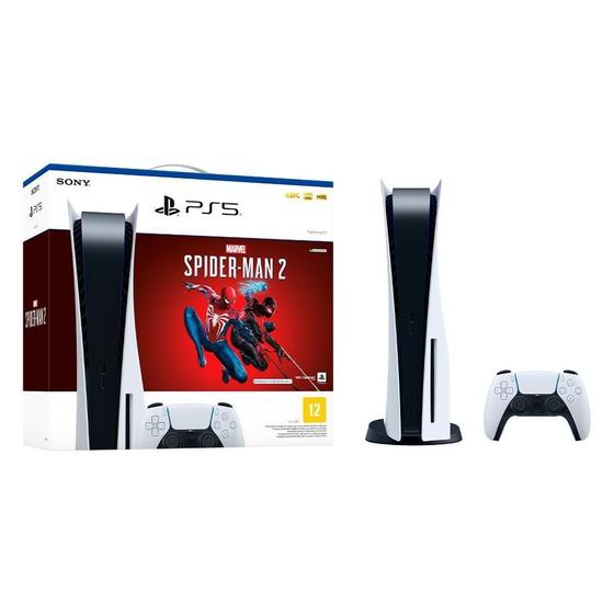 Imagem de Console Sony Playstation 5 Edição Mídia Física + Jogo Marvel's Spider-Man 2 PS5