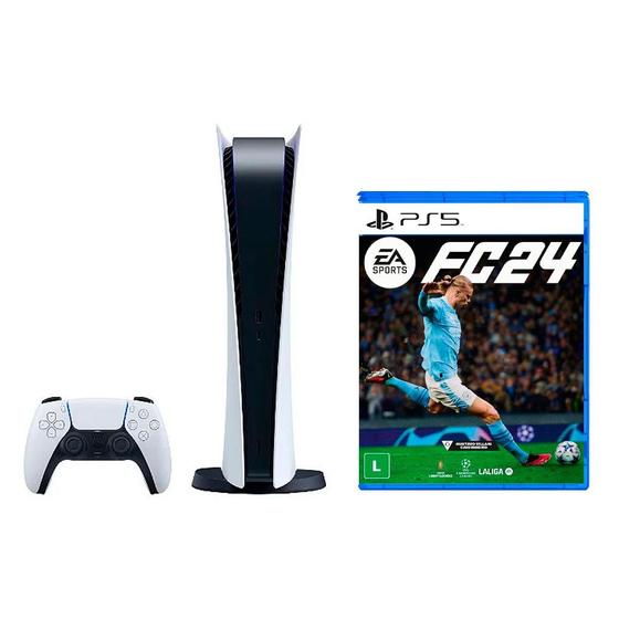Imagem de Console Sony Playstation 5 + Jogo EA Sports FC 24 PS5 Mídia Física - Playstation