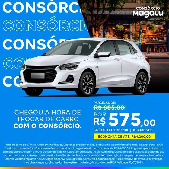 Imagem de Consórcio de Carro  50 Mil  100 meses