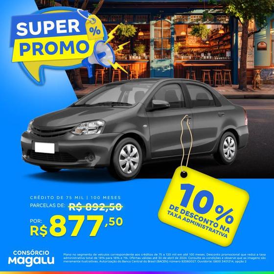 Imagem de Consórcio de Carro - 75 Mil - 100 Meses - Super Promo