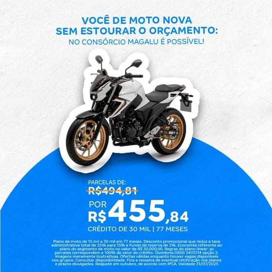Imagem de Consórcio de Moto  30 Mil  77 Meses