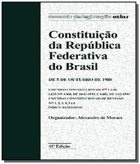 Imagem de Constituicao Da Republica Federativa Do Brasil: 09 - ATLAS - GRUPO GEN