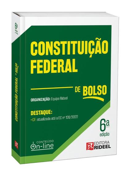 Imagem de Constituição Federal - CF de Bolso - 6ª Edição (2023) - RIDEEL EDITORA ( BICHO ESPERTO )