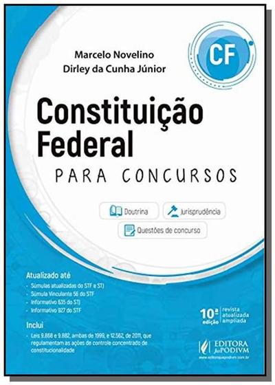 Imagem de Constituiçao federal para concursos - 2019 - Juspodivm
