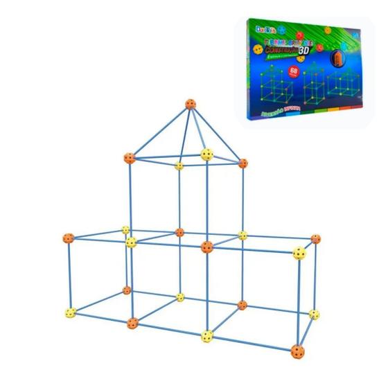 Imagem de Construção Brinquedos Tenda, Barraca 3D Jogar Casa Blocos De Montar - Dute